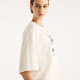 New Balance Γυναικεία κοντομάνικη μπλούζα Pressed Flowers Script Oversized T-Shirt